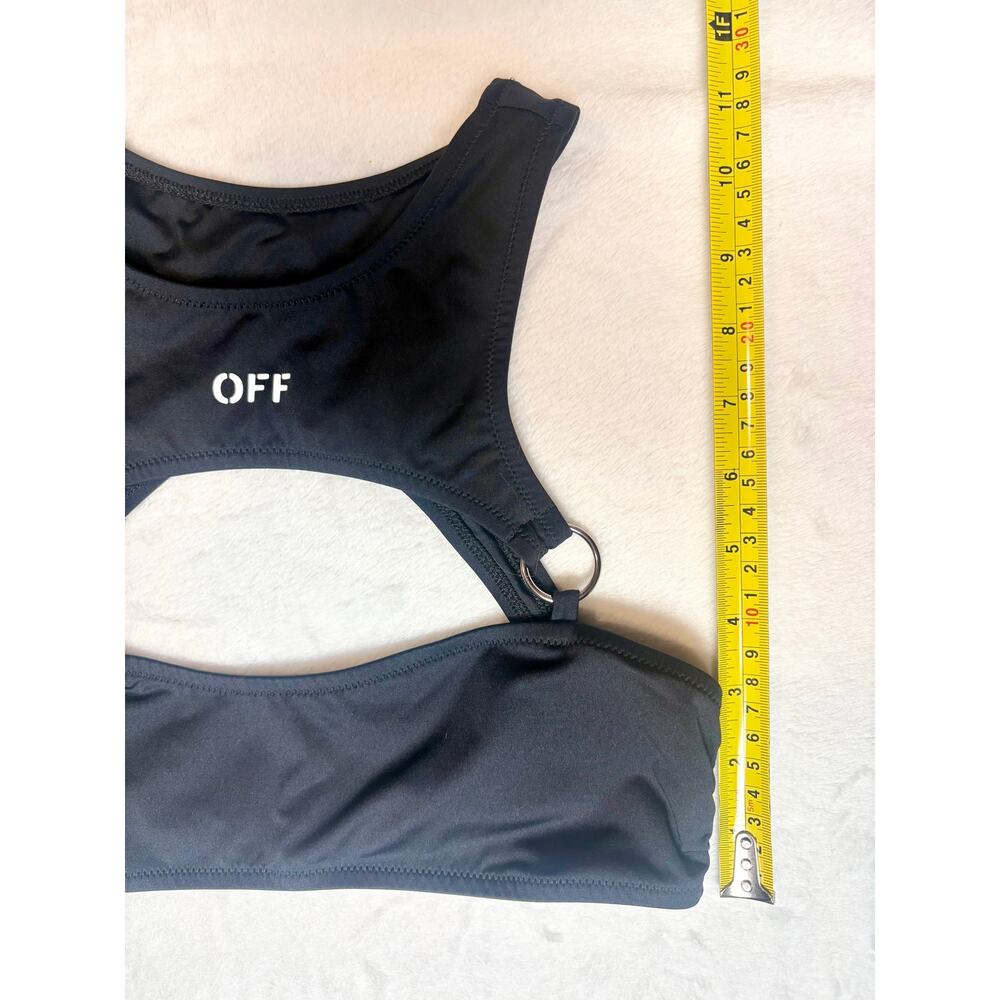 NWT - Off-White - Rower Black Bikini Swimsuit - Size 40 (XS) - Picture 6 of 12
